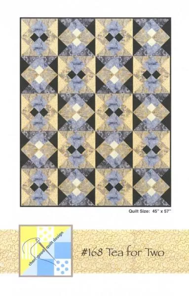 #168 Tea For Two, Quilt Size 45"x57"