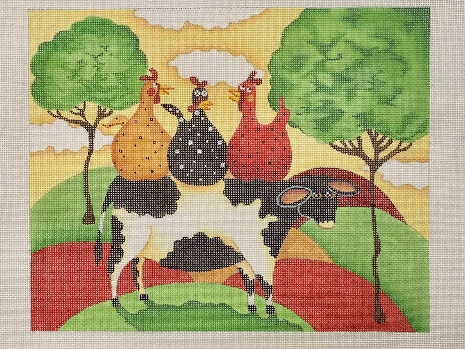 3 Hens/Cow