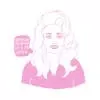 4" x 4" - Dolly Parton Print -- Holly Oddly