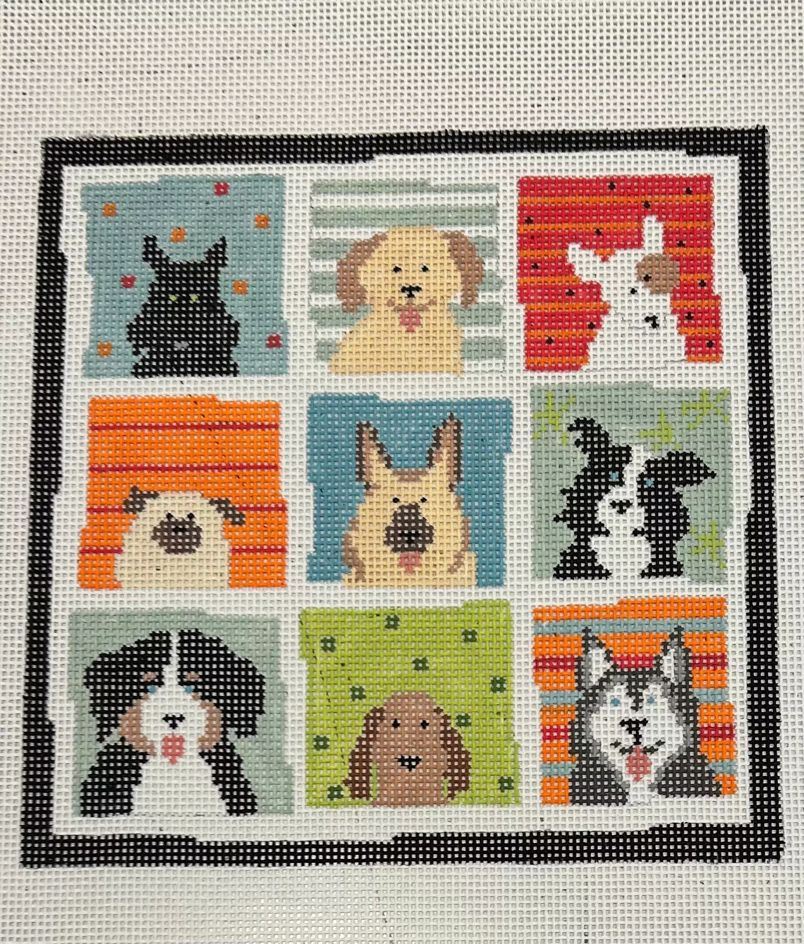9 DOG SQUARES
