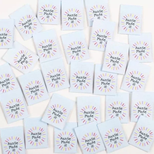 "Auntie Made It"Woven Label by Kylie and the Machine