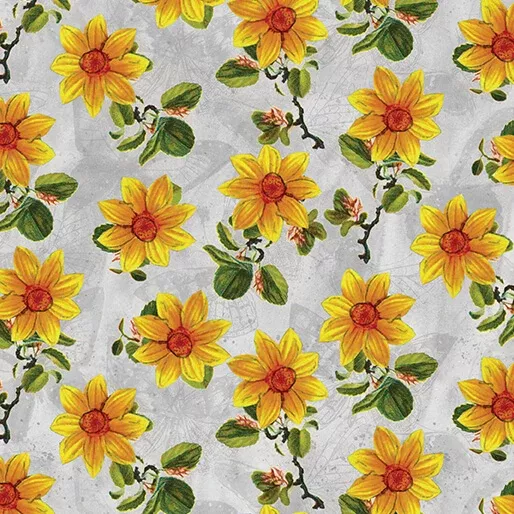 A Beautiful Life Sunflower Beauty Grey #1602108B