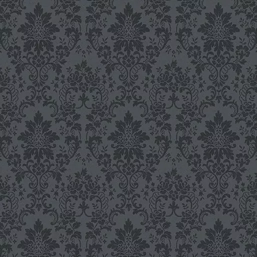 A Beautiful Life Truly Damask Charcoal #1602413B