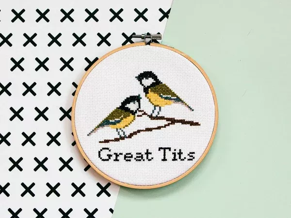 Great Tits - Cross Stitch Kit