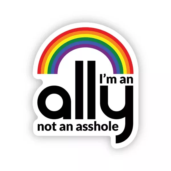 I'm an ally waterproof sticker