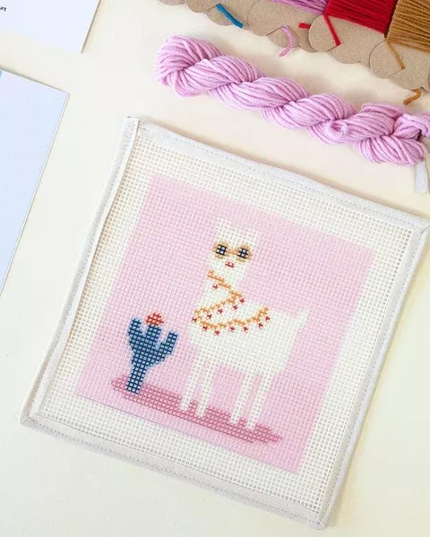 No Drama Llama - Needlepoint Kit for Kids