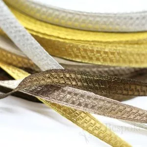 PAX 1/2" Geometric Bullion Braid Trim in Four Colors