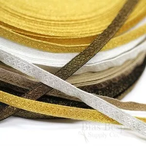 RIVA Narrow Bullion Braid Trim with Chevron Pattern