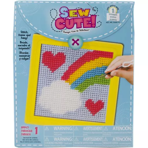 'Sew Cute' Rainbow - Beginner Needlepoint Kit