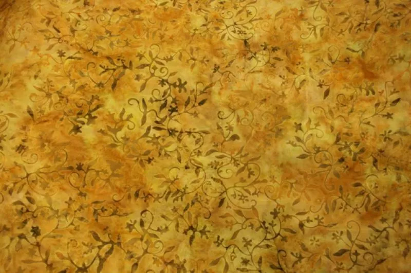 Yellow floral- Island Batik, Inc.